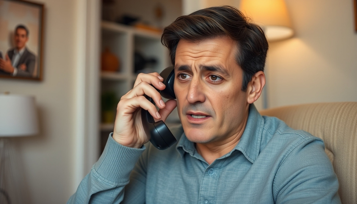    Изображение разговоров по телефону на фоне дома.