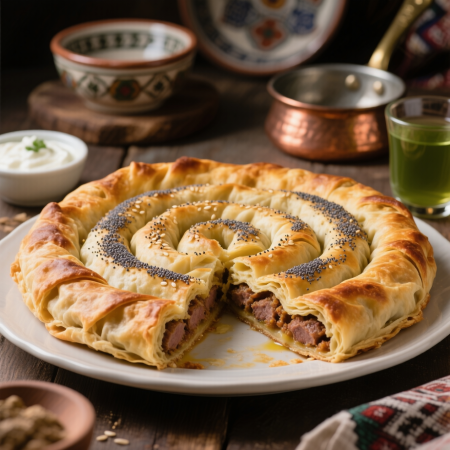 Бюрек — королевский пирог с мясом