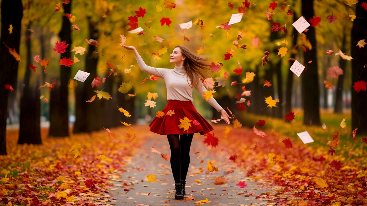 Кружатся листочки календаря как осенние листья