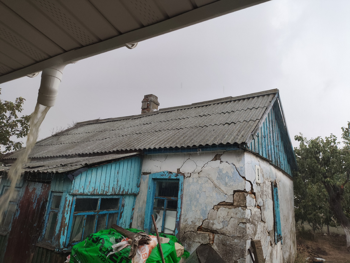 Жаль, не видно, насколько сильный ливень идет