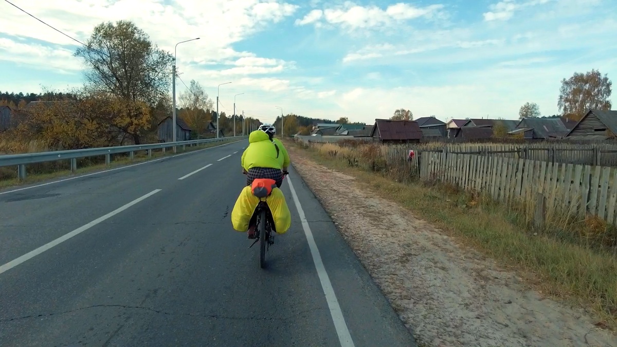 Через русские деревеньки на велосипеде