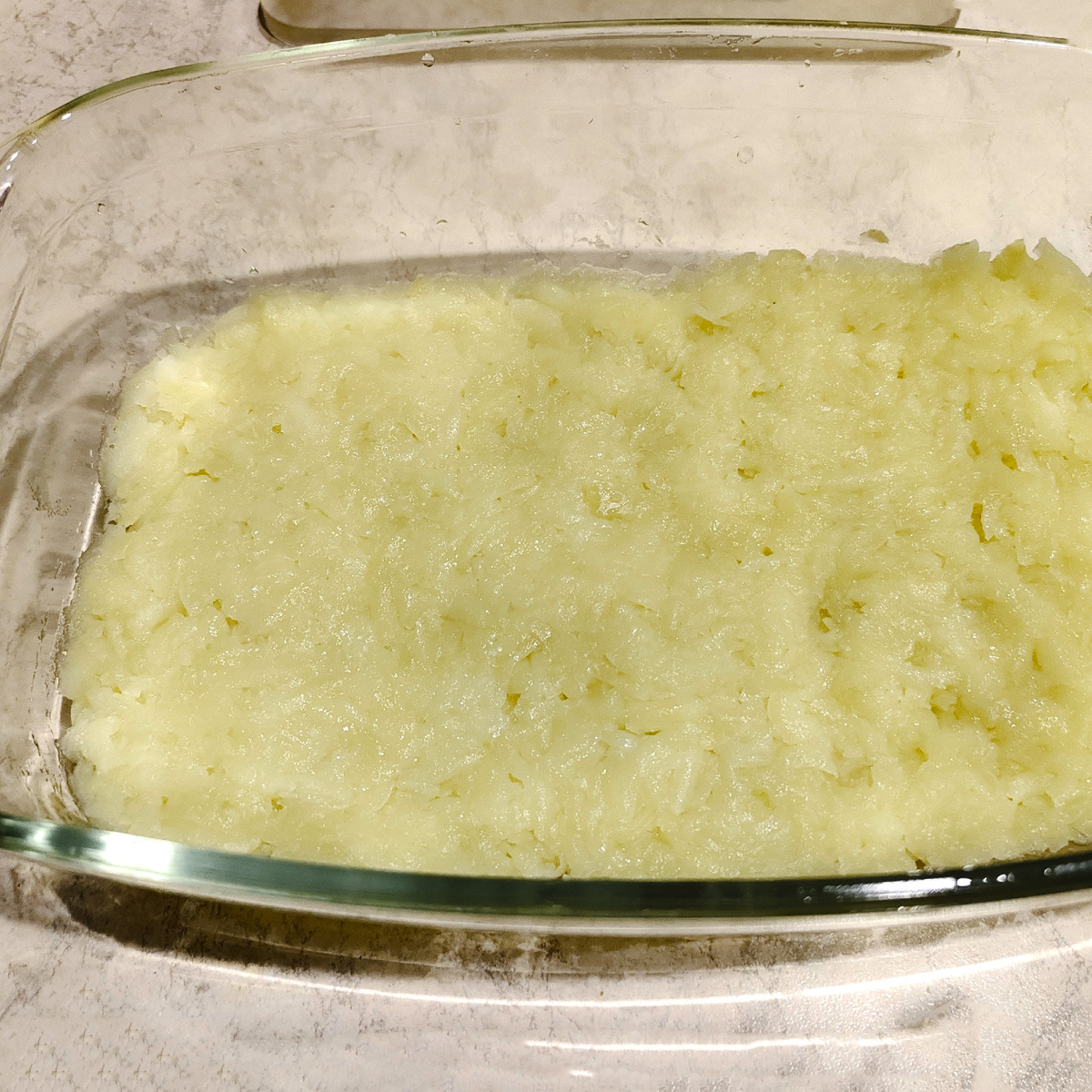 Натёртый картофель