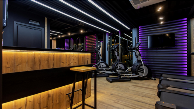 Ривер. Фитнес бутик. Премиум. Студия Интерьеров Ольги Филипповой.