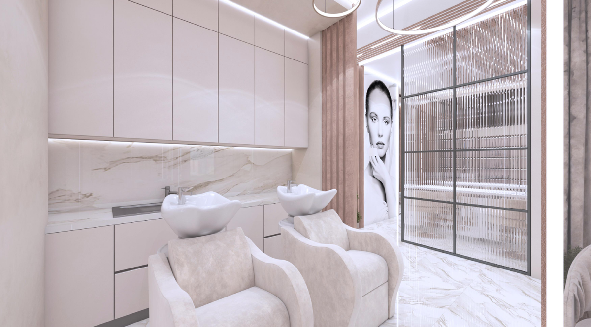 Эскизный дизайн - проект. Центр красоты и здоровья. Студия Интерьеров Ольги Филипповой.