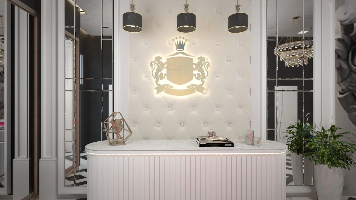 Эскизный дизайн - проект. Салон красоты, СПА. Студия Интерьеров Ольги Филипповой.