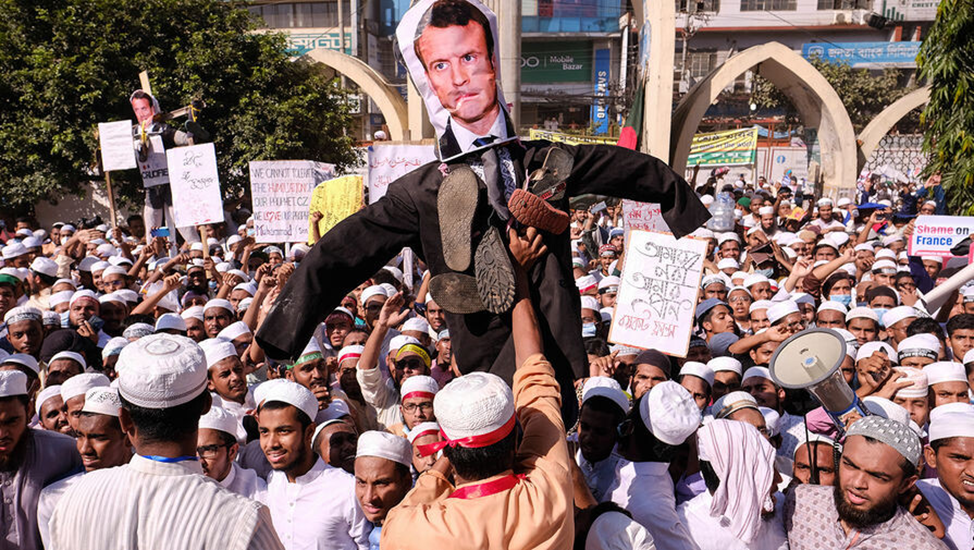 Исламистский митинг во Франции