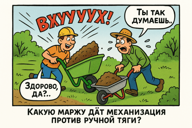    Сравните результаты работы ландшафтных бригад до и после внедрения механизации. Artem Motomul