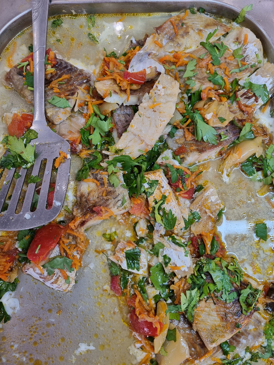 Рыба с овощами