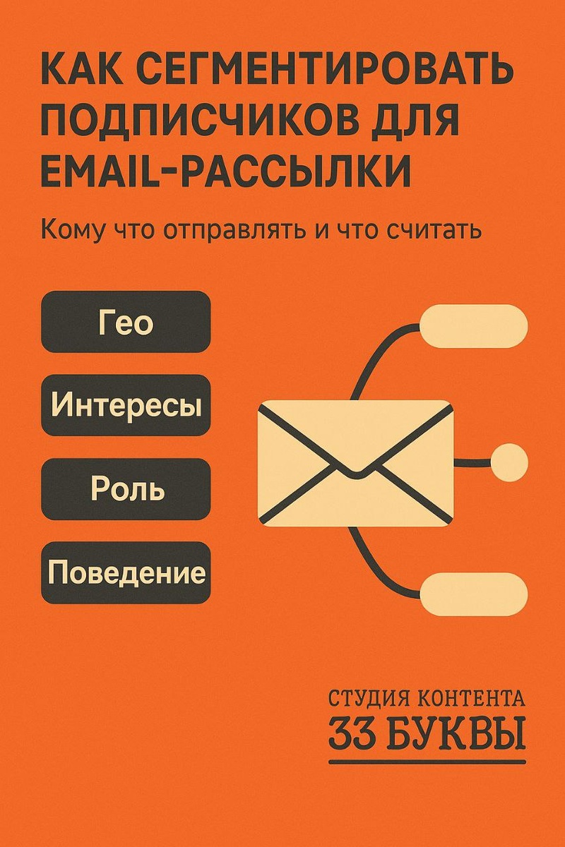 Сегментация превращает базу контактов в живую аудиторию: правильное письмо находит своего читателя и работает на результат.