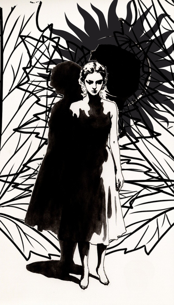 Чужая. Иллюстрация создана с помощью нейросети StableDiffusion и программы Photoshop.