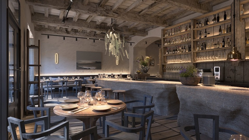 Ресторан "Pomme Verte. Фото ресторана.