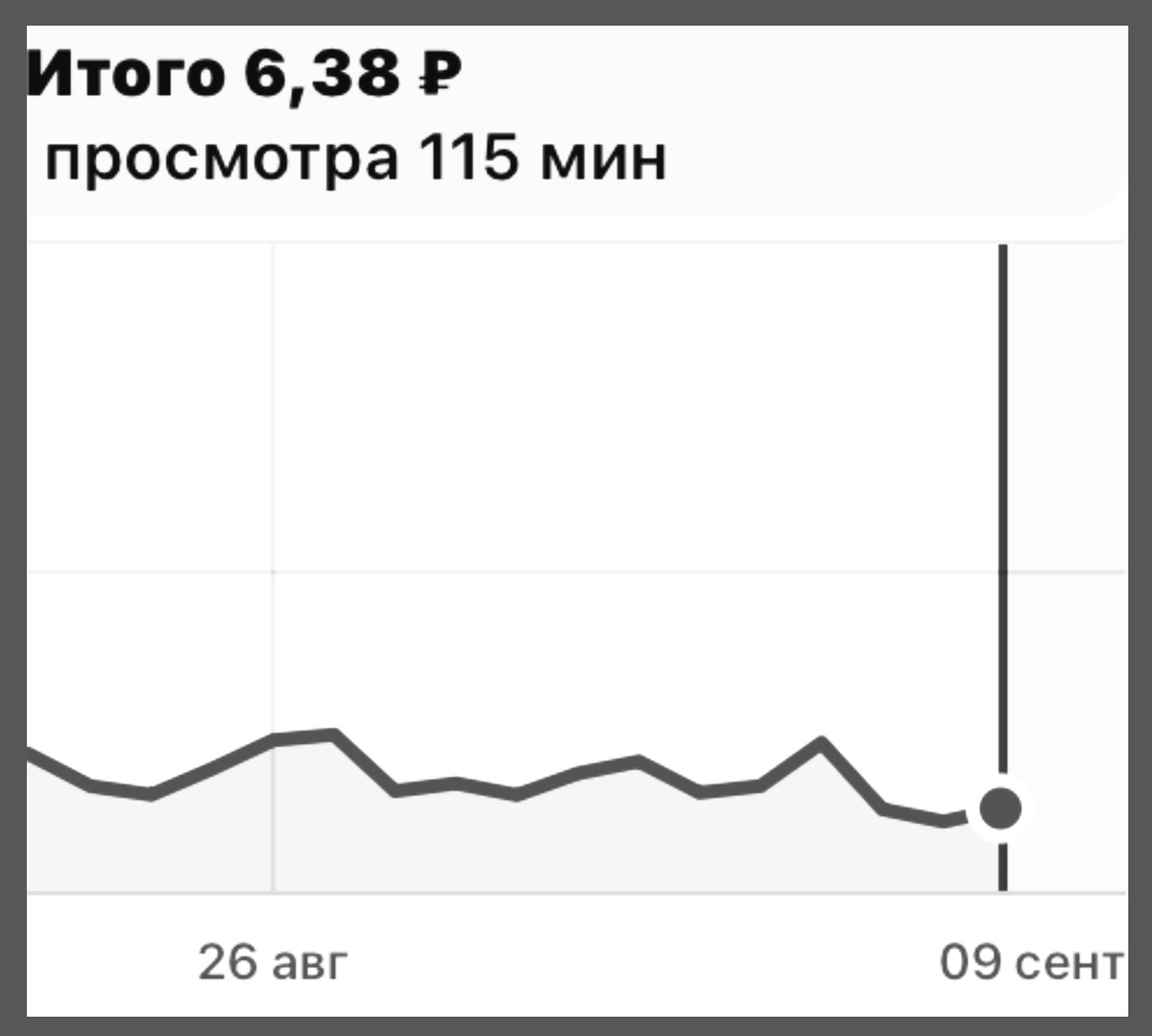 Скрин  из статистики доходов.
