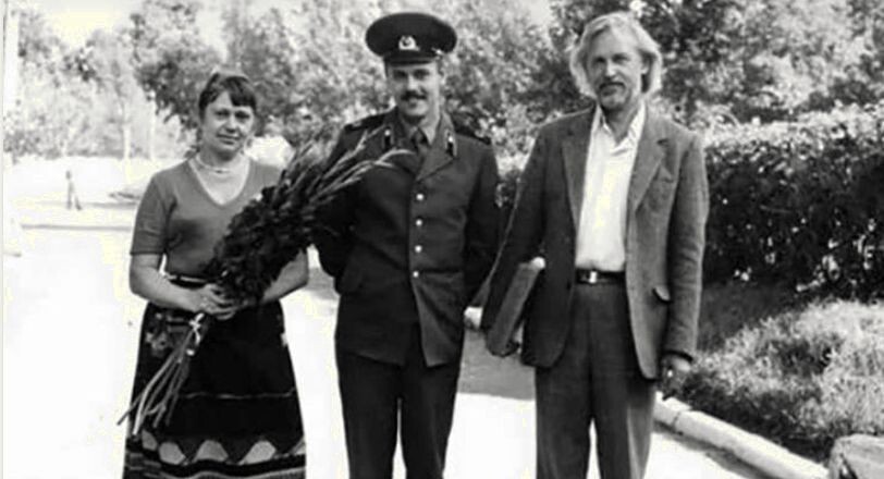 С женой Светланой и сыном Вадимом