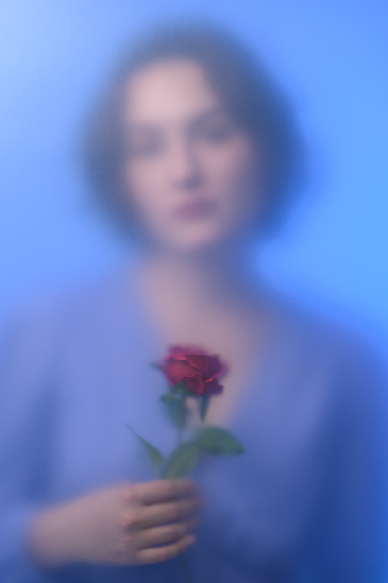 Фотосессия с матовым стеклом