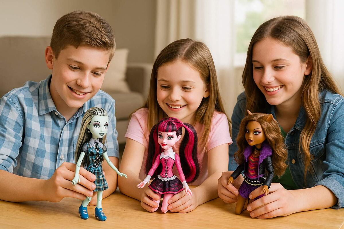 Дети играют в Монстер Хай