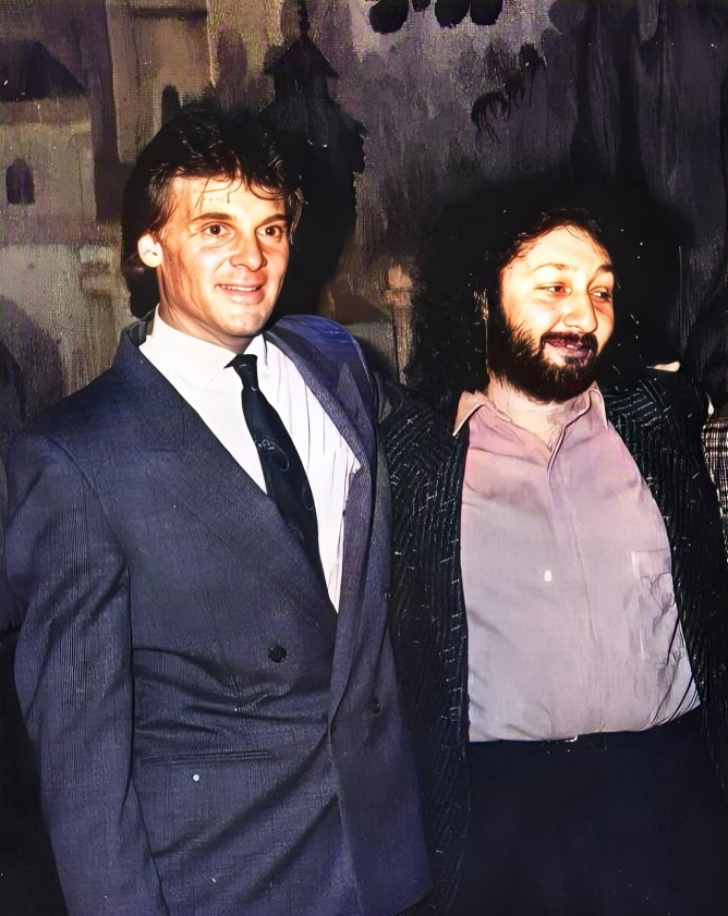 Слева направо: Деннис Берарди и Стас Намин, 1988 год.