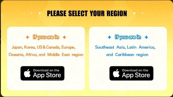    Выберите Google Play или App Store и нажмите левую кнопку