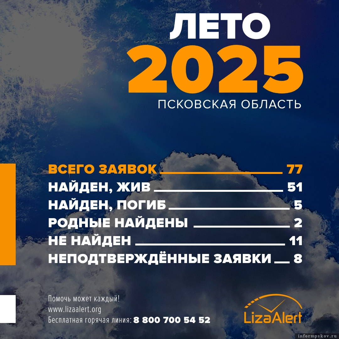 Инфографика: «ЛизаАлерт» в соцсети «ВКонтакте»