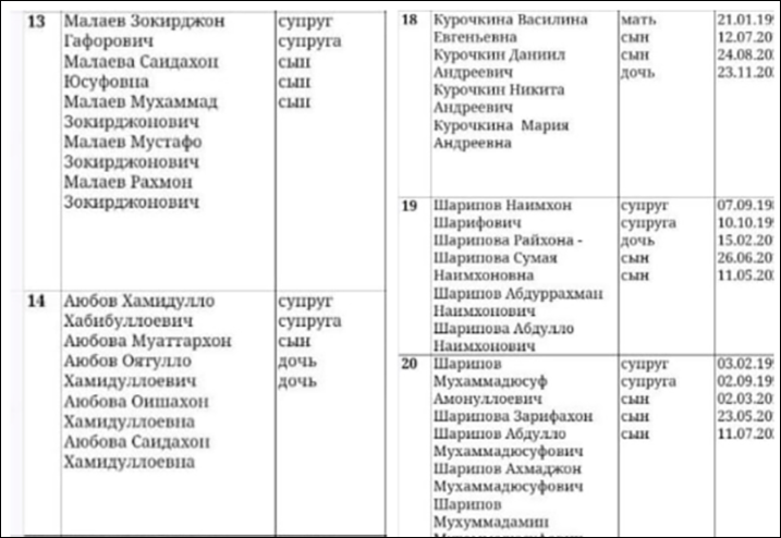    Среди труднопроизносимых имён вдруг мелькнули Курочкины. Скрин: сайт мэрии Хабаровска khv27.ru