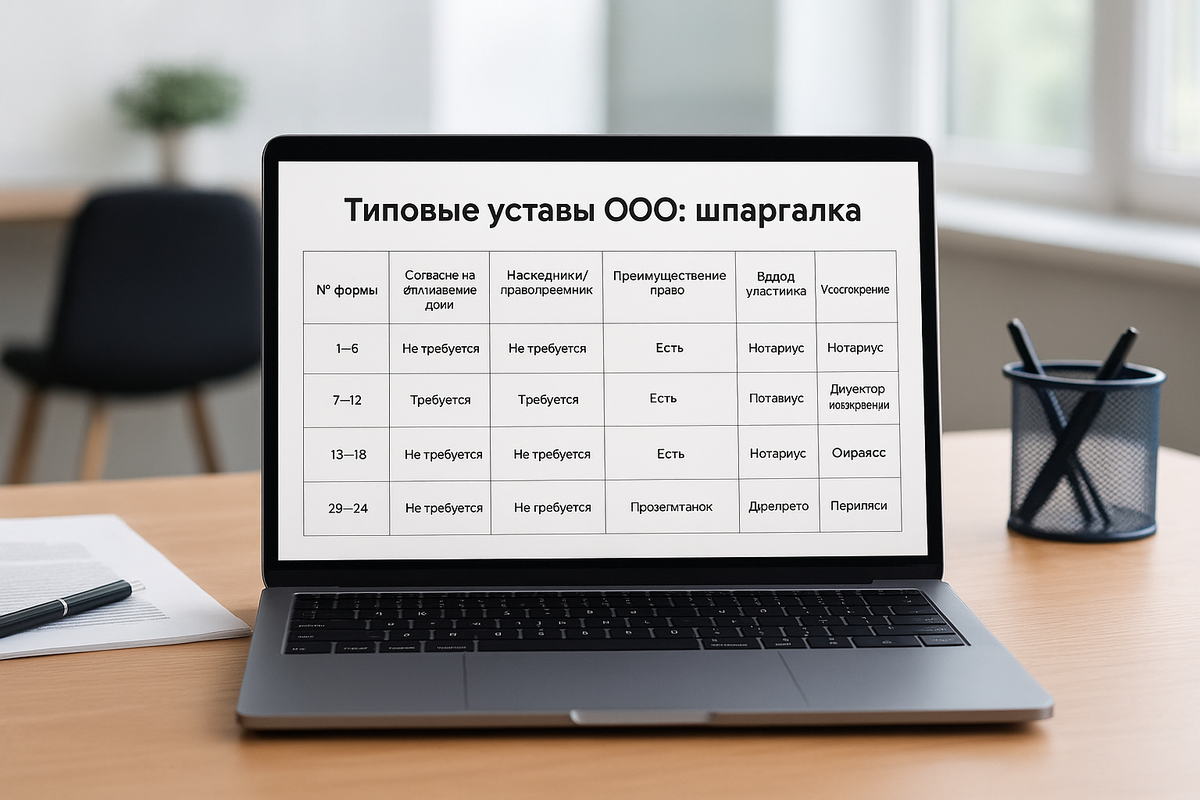 Типовой устав для ООО: когда стоит использовать