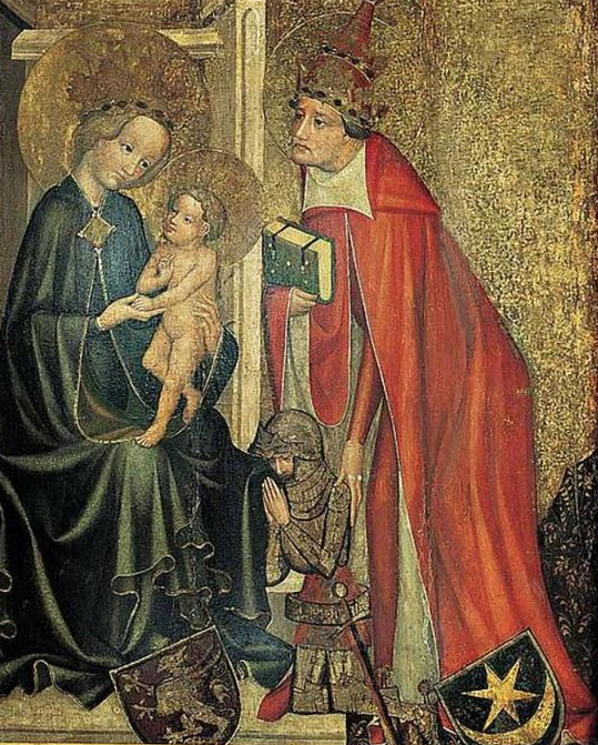 Рыцарь, герб и полумесяц: на средневековых иконах