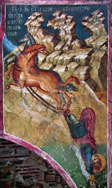 Мученичество Ореста врача. 14 в. Храм Вознесения Христова. Дечаны.