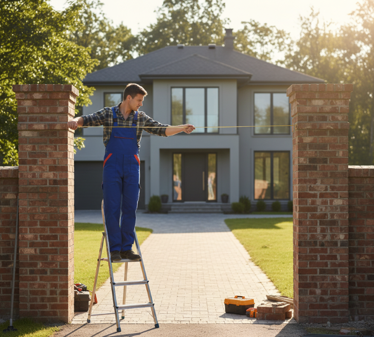 Замер проема для рулонных ворот