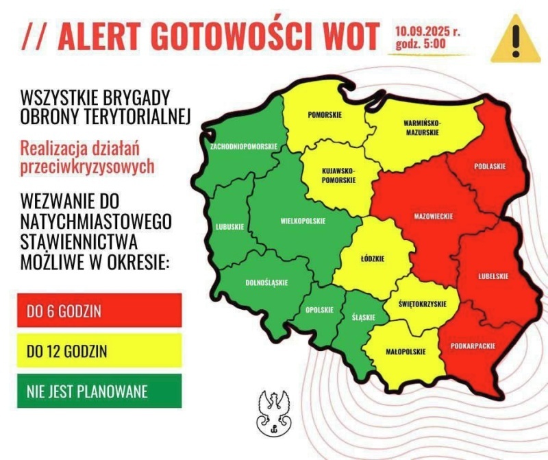    Десятки БПЛА нарушили воздушное пространство Польши, работает ПВО