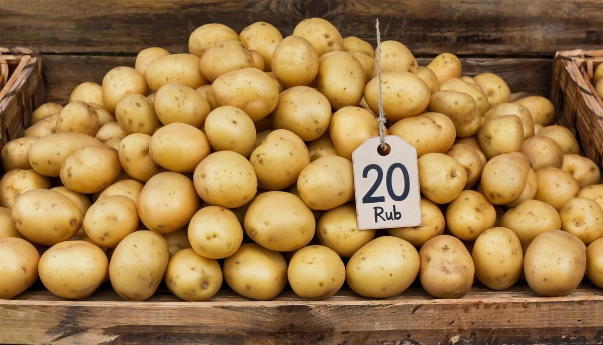 Картошка по 20 рублей за всю кучу :)