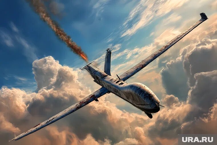 Больше всего дронов было сбито над Брянской областью. Фото: Создано в Midjourney © URA.RU