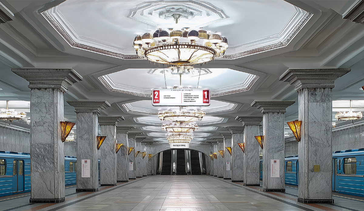 «Университет», выход в город