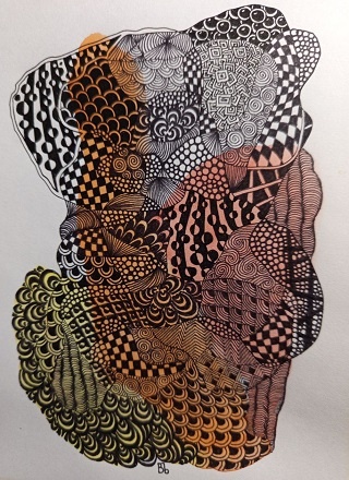 Абстрактный символ энергии денег. Работа автора