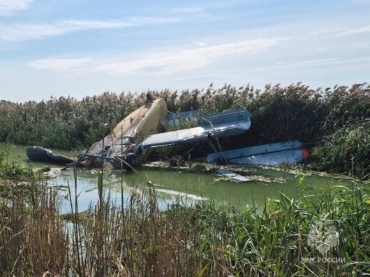    в Волгодонском районе разбился Ан-2 // фото: пресс-служба МЧС региона