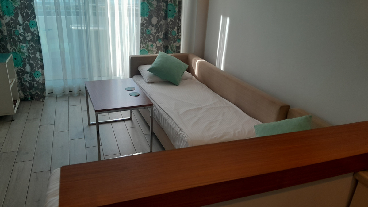 05 Turkey, Side, Calimera Side Resort, room # F-167, living room, beds