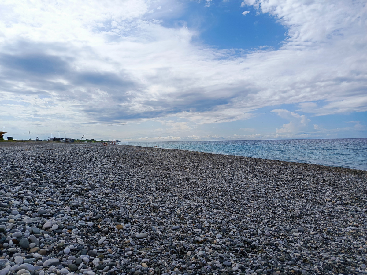 Море в пасмурную погоду 