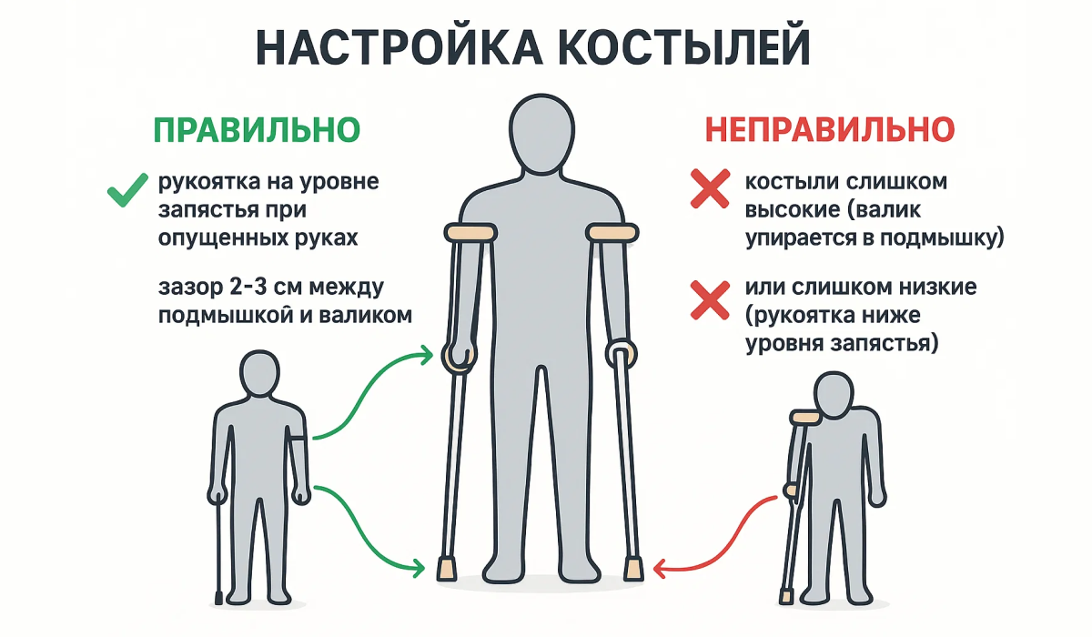 Настройка костылей