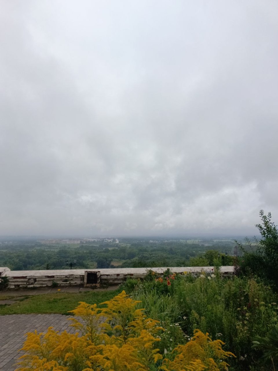 Вид на город Владимир со смотровой площадки. Фото автора. Июль 2025 г.