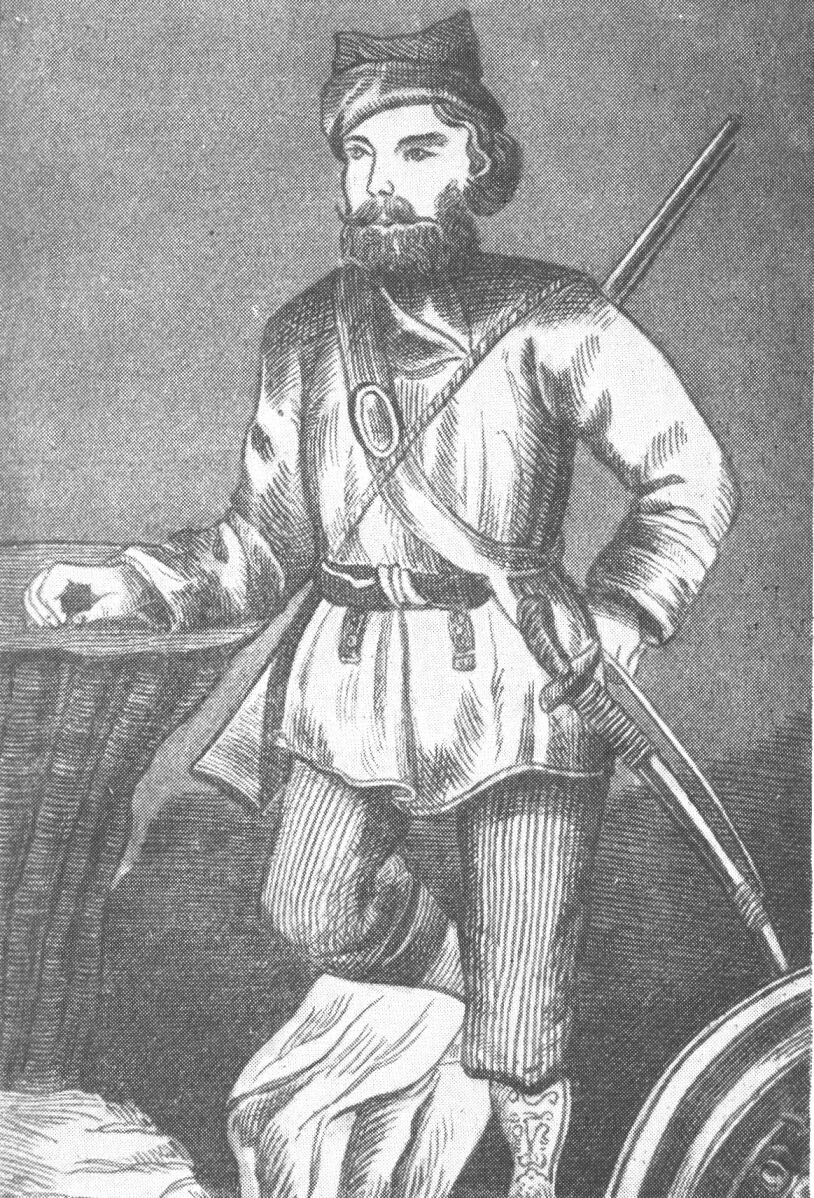 Е. Пугачев - гравюра XVIII в. Неизвестный художник. Государственный музей изообразительных искусств.