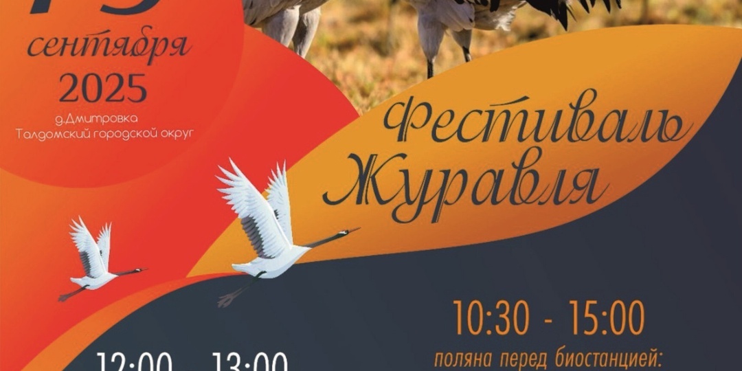 Фестиваль журавля пройдет 13 сентября в Талдомском городском округе