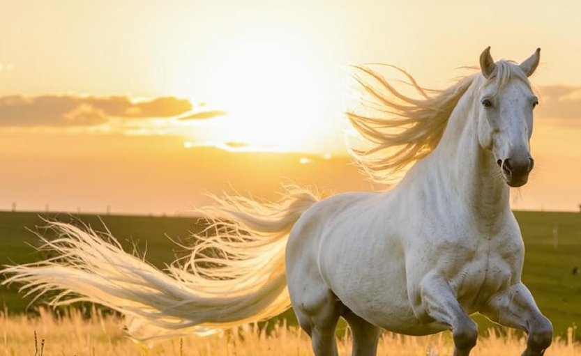 Белый конь