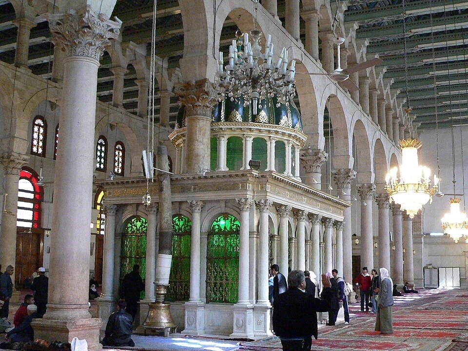    Гробница Иоанна Крестителя в мечети Омейядов (Дамаск). Фото: Commons.wikimedia.org