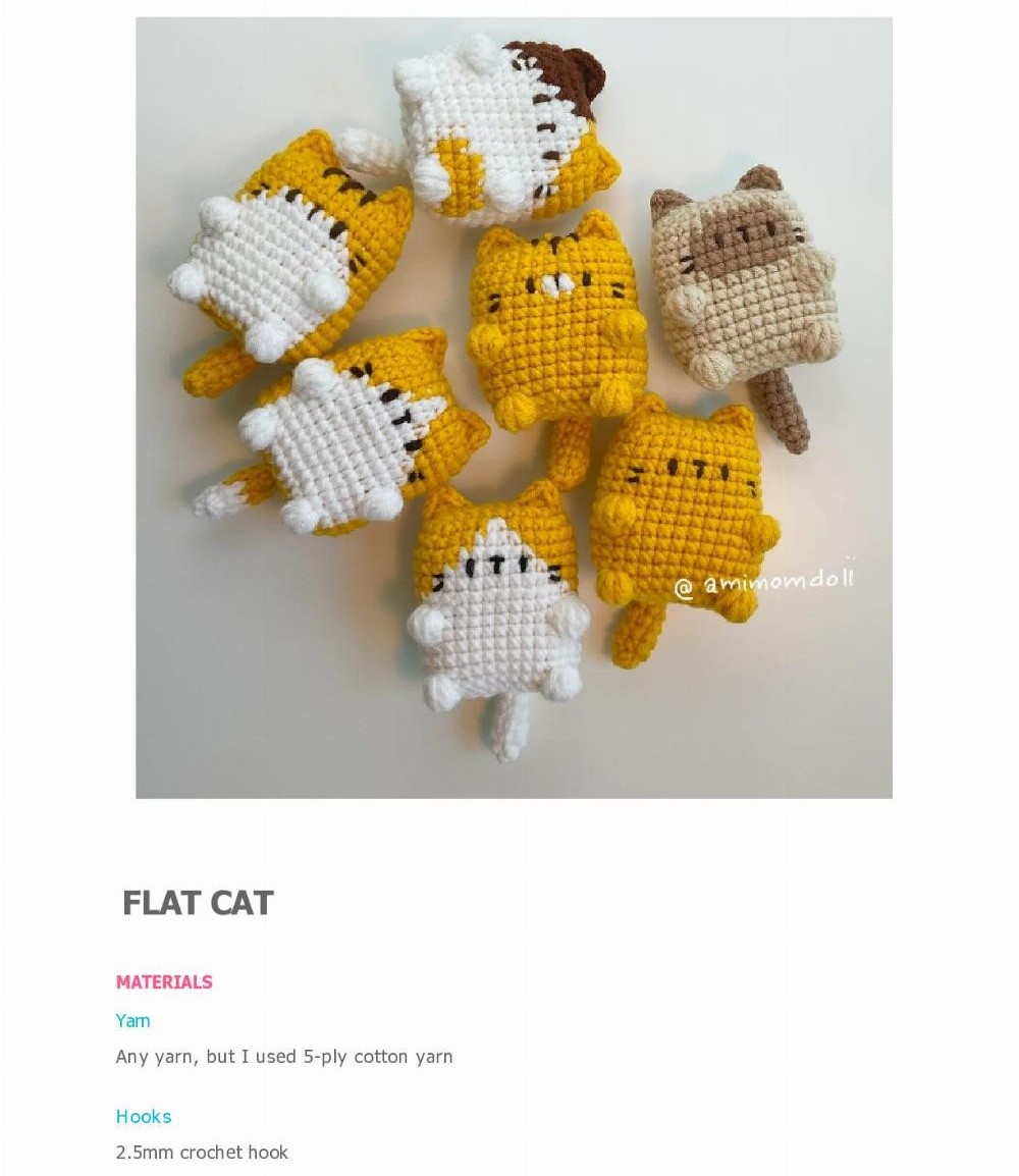 МК "Плоский котик" Автор: @mimimdoll - фото из открытого источника интернета.