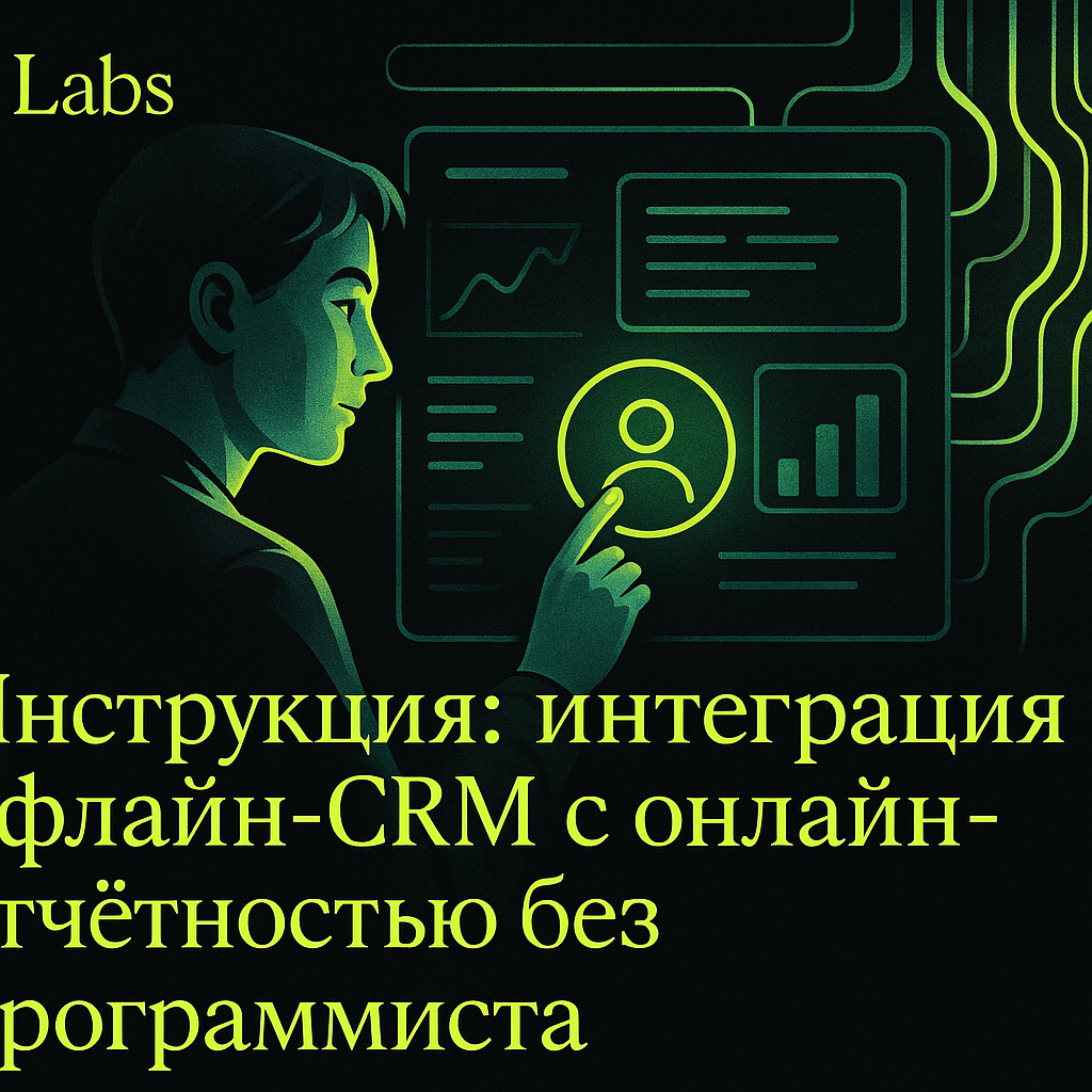    Как интегрировать офлайн-CRM с онлайн-отчётностью без программиста