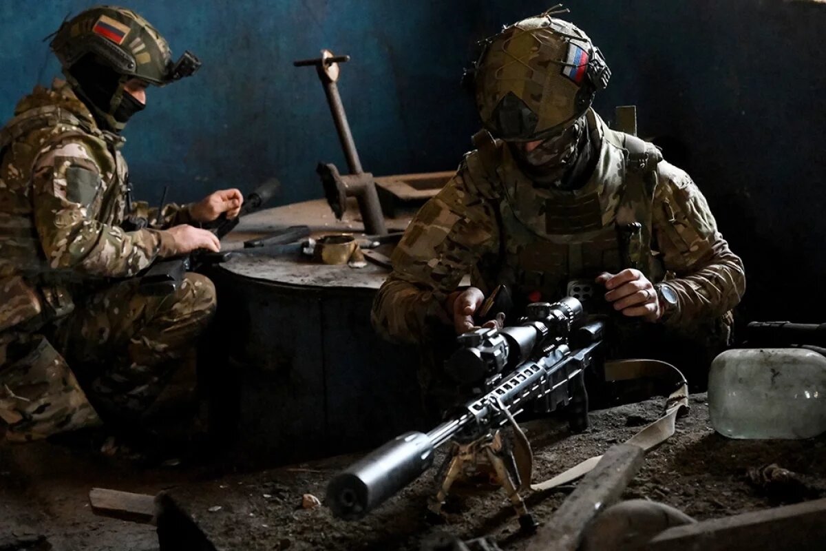    Снайперы группировки войск «Центр» ВС РФ.