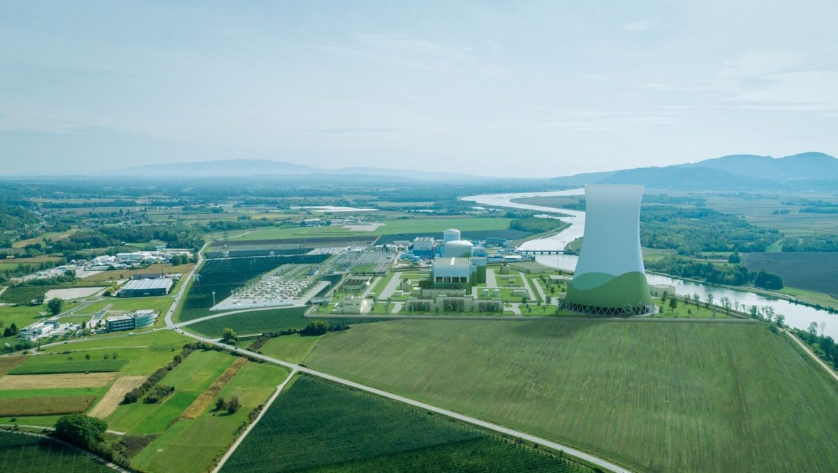    Площадка словенской АЭС "Кршко", Место расположения новых энергоблоков АЭС "Кршко", Проект энергоблока AP1000 компании Westinghouse, Проект энергоблока EPR1200 компании EDF