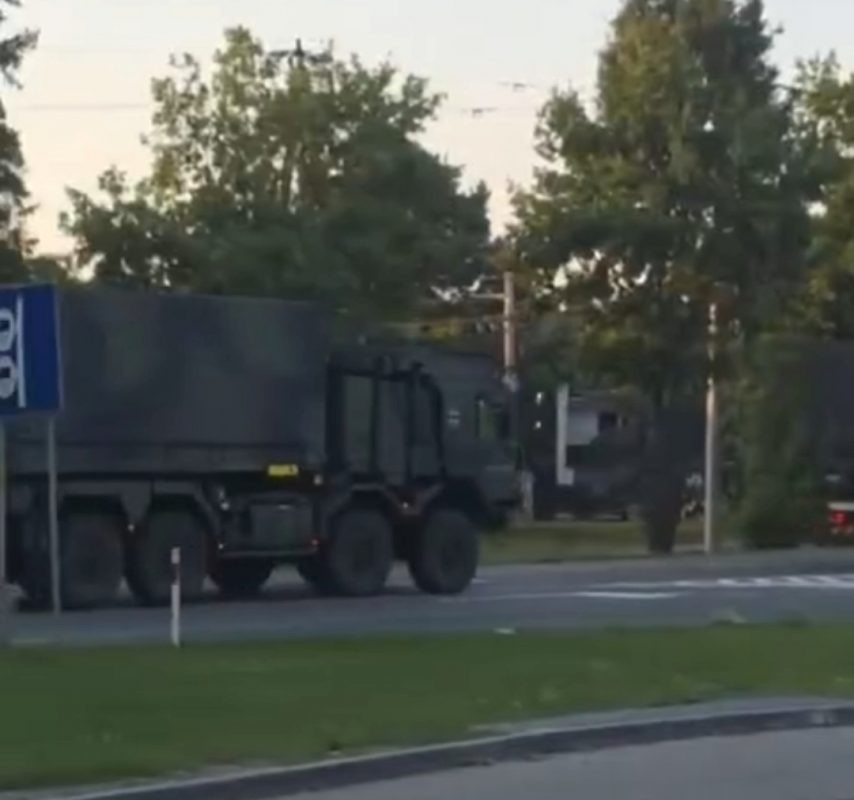   Движение польской техники в сторону России