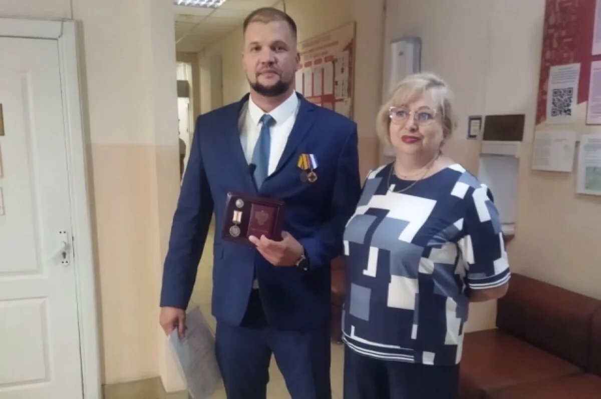    Алексею Никулину вручили медаль «За содействие донорскому движению».