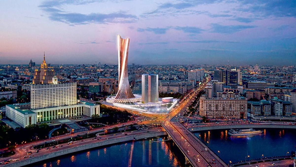 В ближайшие годы возле дома-книжки на Новом Арбате будет строиться этот небоскреб.