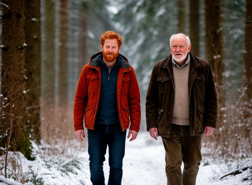 Миша с батей