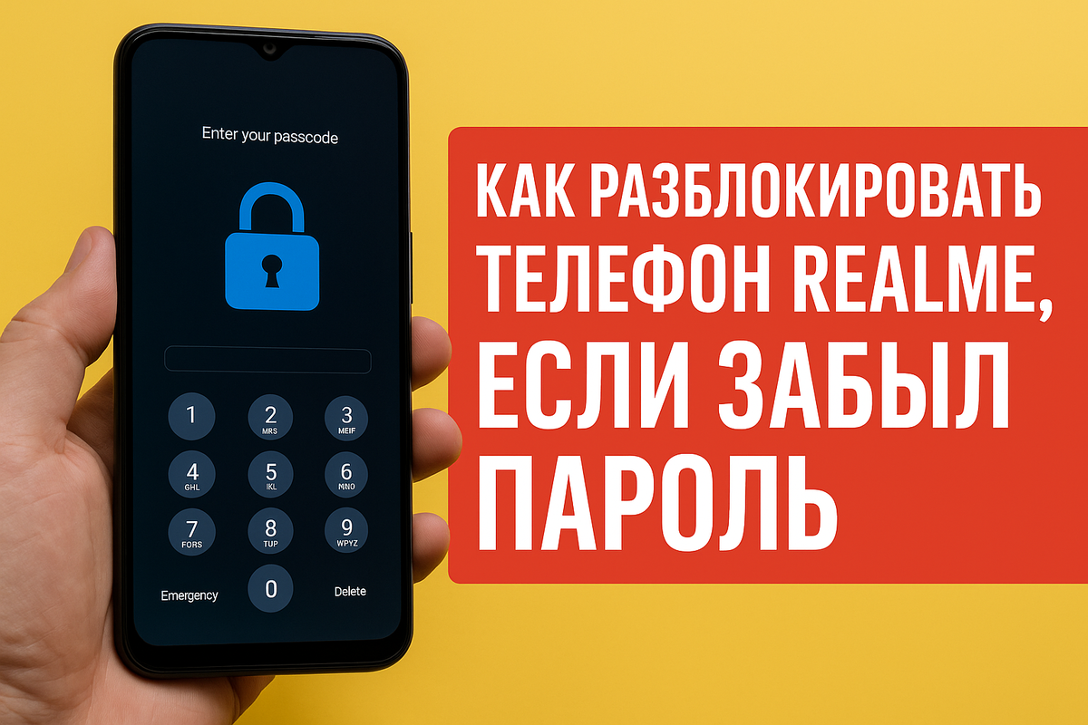 Как разблокировать телефон Realme, если забыл пароль